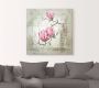 Artland Artprint Pinkkleurige magnolia als artprint op linnen poster muursticker in verschillende maten - Thumbnail 2