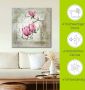 Artland Artprint Pinkkleurige magnolia als artprint op linnen poster muursticker in verschillende maten - Thumbnail 4