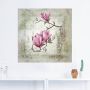 Artland Artprint Pinkkleurige magnolia als artprint op linnen poster muursticker in verschillende maten - Thumbnail 2