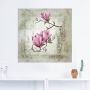 Artland Artprint Pinkkleurige magnolia als artprint op linnen poster muursticker in verschillende maten - Thumbnail 3