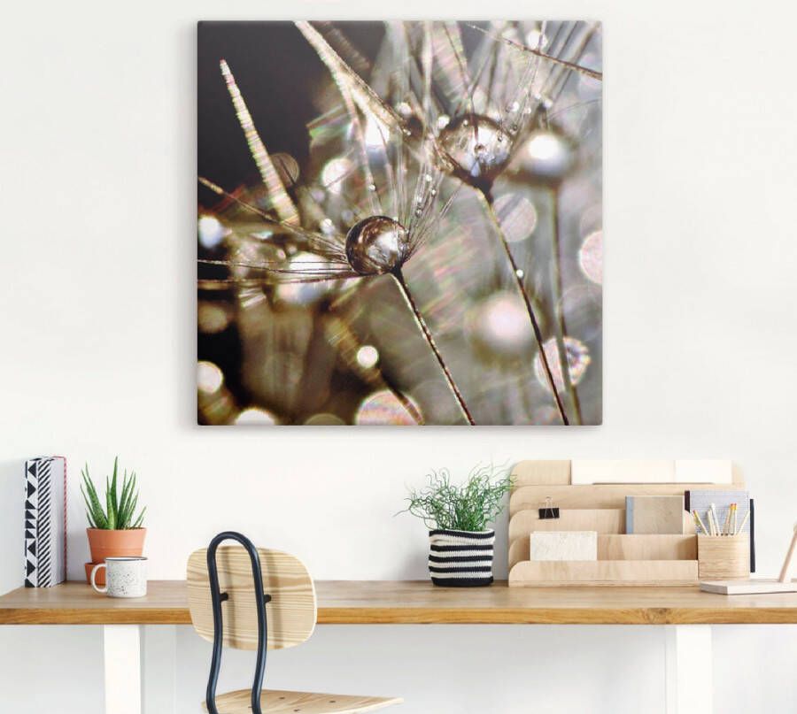 Artland Artprint Pluizenbol abstract als artprint op linnen poster muursticker in verschillende maten