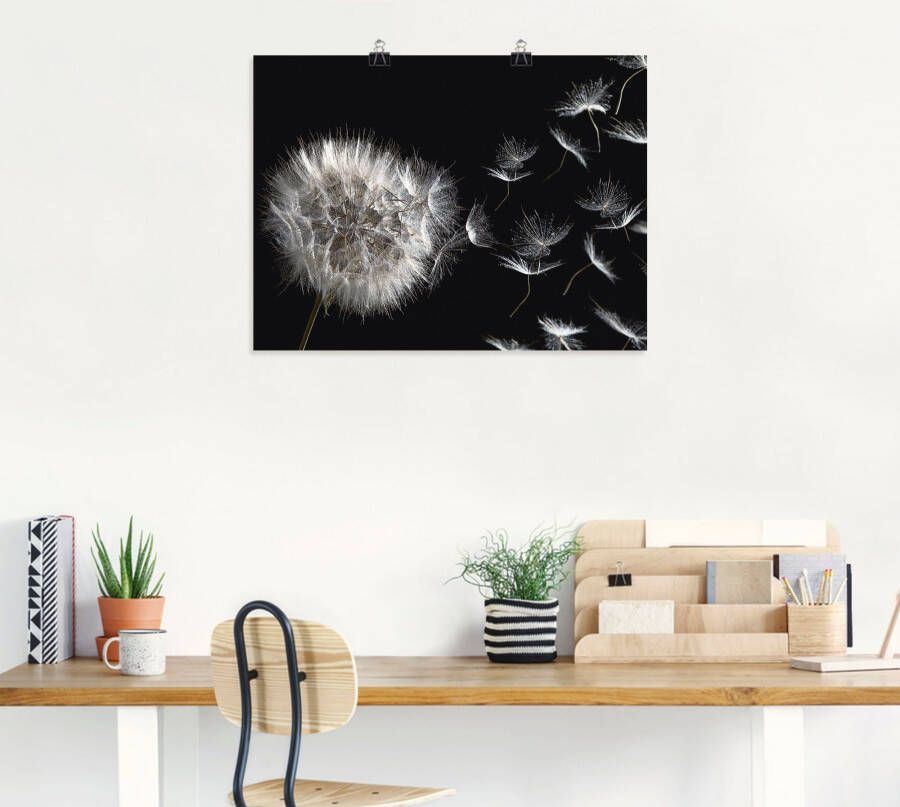 Artland Artprint Pluizenbol als artprint van aluminium artprint voor buiten artprint op linnen poster muursticker