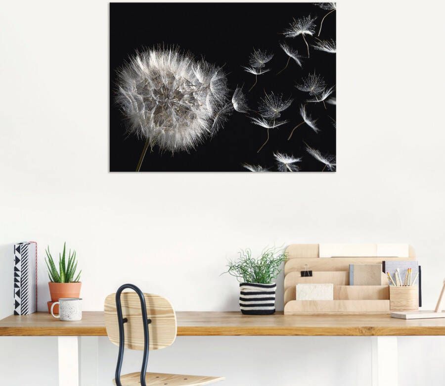 Artland Artprint Pluizenbol als artprint van aluminium artprint voor buiten artprint op linnen poster muursticker