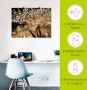 Artland Artprint Pluizenbol goudgloed als artprint van aluminium artprint voor buiten artprint op linnen poster muursticker - Thumbnail 4