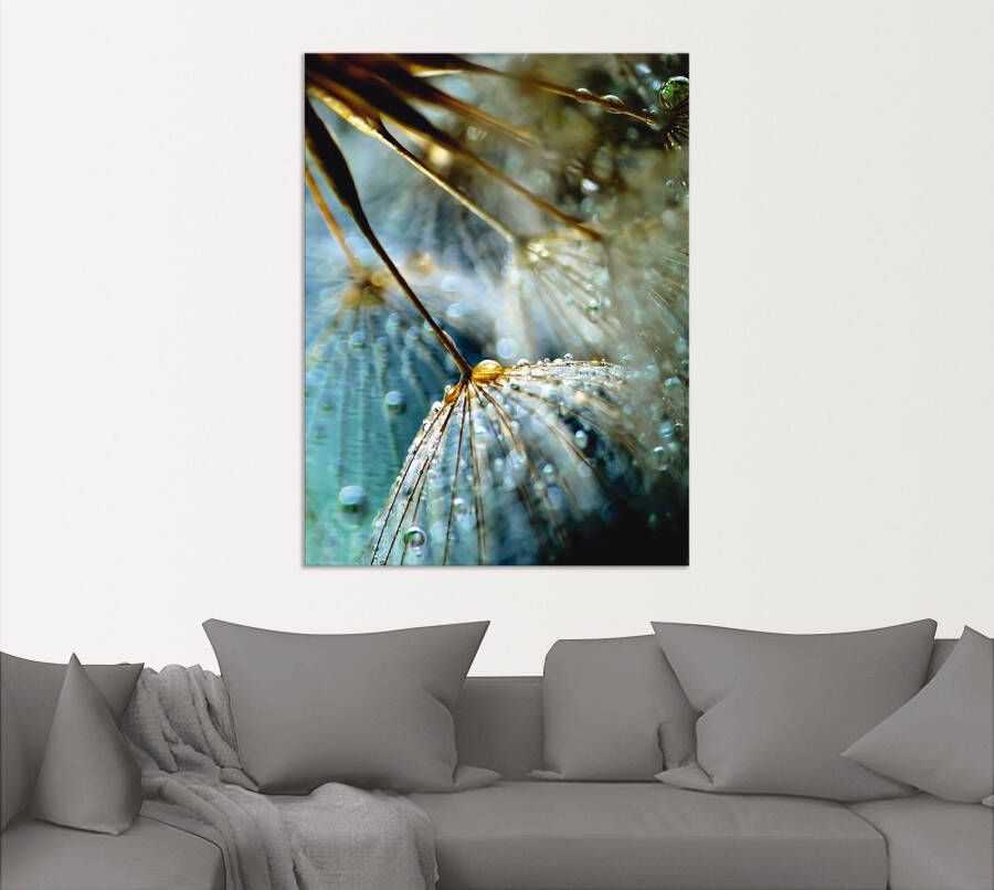 Artland Artprint Pluizenbol mystieke schoonheid als artprint van aluminium artprint voor buiten artprint op linnen poster muursticker