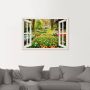 Artland Artprint Raamzicht tulpen tuin lente als artprint van aluminium artprint voor buiten artprint op linnen poster muursticker - Thumbnail 2