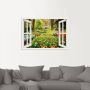 Artland Artprint Raamzicht tulpen tuin lente als artprint van aluminium artprint voor buiten artprint op linnen poster muursticker - Thumbnail 3