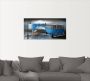 Artland Artprint Regennacht in blauw met Bulli T1 als artprint op linnen poster muursticker in verschillende maten - Thumbnail 2