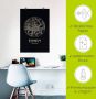 Artland Artprint Retro kaart eten Duitsland cirkel als artprint van aluminium artprint op linnen muursticker of poster in verschillende maten - Thumbnail 5