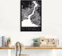 Artland Poster Retro kaart Istanbul zwart & wit als artprint van aluminium artprint op linnen muursticker of poster in verschillende maten - Thumbnail 3