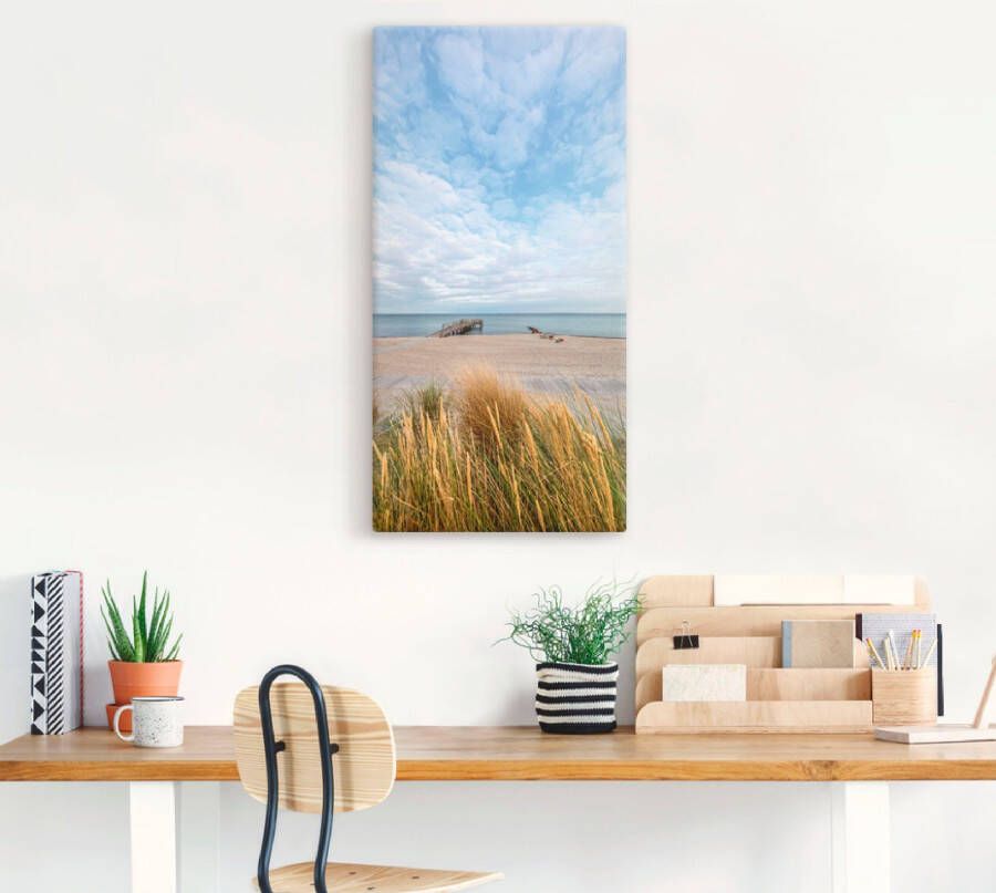 Artland Artprint Rettin strandidylle aan de Oostzee als artprint op linnen muursticker in verschillende maten