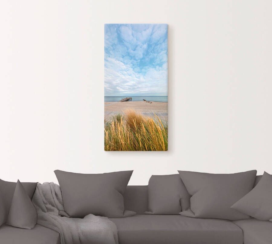 Artland Artprint Rettin strandidylle aan de Oostzee als artprint op linnen muursticker in verschillende maten