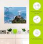 Artland Artprint Rio de Janeiro met Christus als artprint van aluminium artprint op linnen muursticker verschillende maten - Thumbnail 5