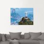 Artland Artprint Rio de Janeiro met Christus als artprint van aluminium artprint op linnen muursticker verschillende maten - Thumbnail 2