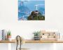 Artland Artprint Rio de Janeiro met Christus als artprint van aluminium artprint op linnen muursticker verschillende maten - Thumbnail 5