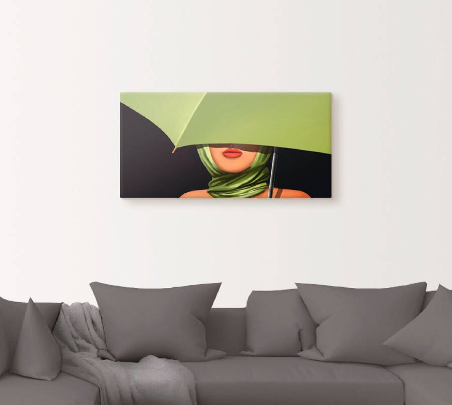 Artland Artprint Rode lippen als artprint op linnen poster muursticker in verschillende maten