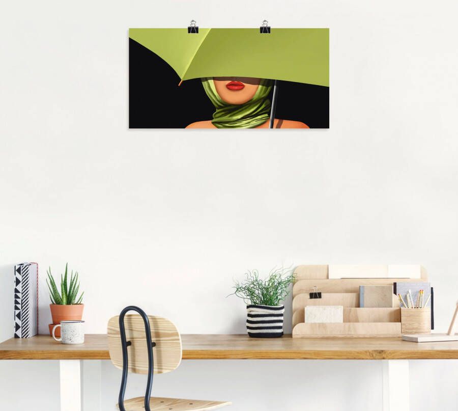 Artland Artprint Rode lippen als artprint op linnen poster muursticker in verschillende maten