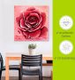 Artland Artprint Rode roos met de hand geschilderd als artprint van aluminium artprint op linnen muursticker verschillende maten - Thumbnail 6