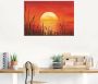 Artland Artprint Rode zonsondergang bij de oceaan als artprint van aluminium artprint voor buiten artprint op linnen poster muursticker - Thumbnail 4