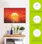 Artland Artprint Rode zonsondergang bij de oceaan als artprint van aluminium artprint voor buiten artprint op linnen poster muursticker - Thumbnail 6