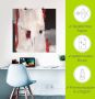 Artland Artprint Rood bij grijs I abstract als artprint van aluminium artprint voor buiten artprint op linnen poster in verschillende maten. maten - Thumbnail 5