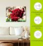 Artland Artprint Roos met druppels als artprint op linnen poster muursticker in verschillende maten - Thumbnail 4