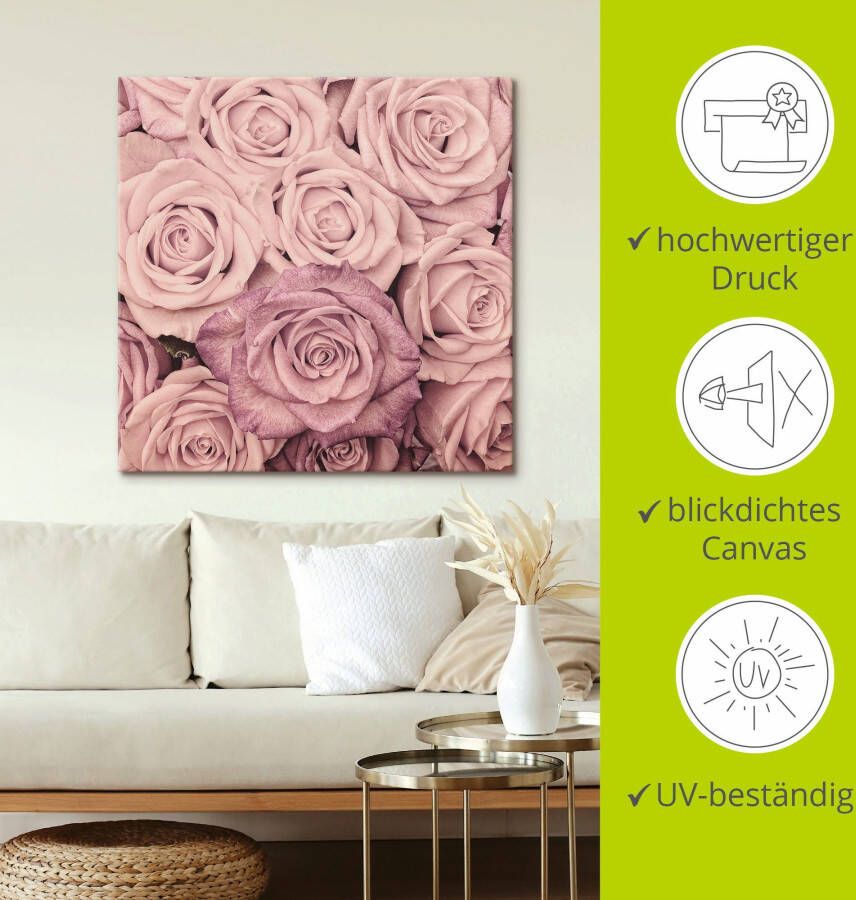 Artland Artprint Rosen als artprint op linnen muursticker in verschillende maten