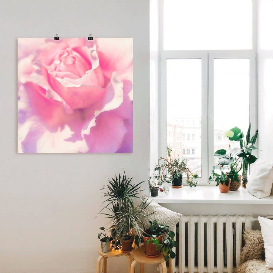 Artland Artprint Roze als artprint op linnen poster muursticker in verschillende maten