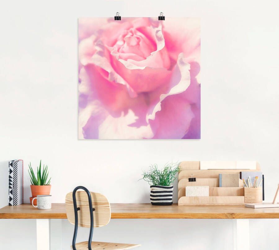 Artland Artprint Roze als artprint op linnen poster muursticker in verschillende maten