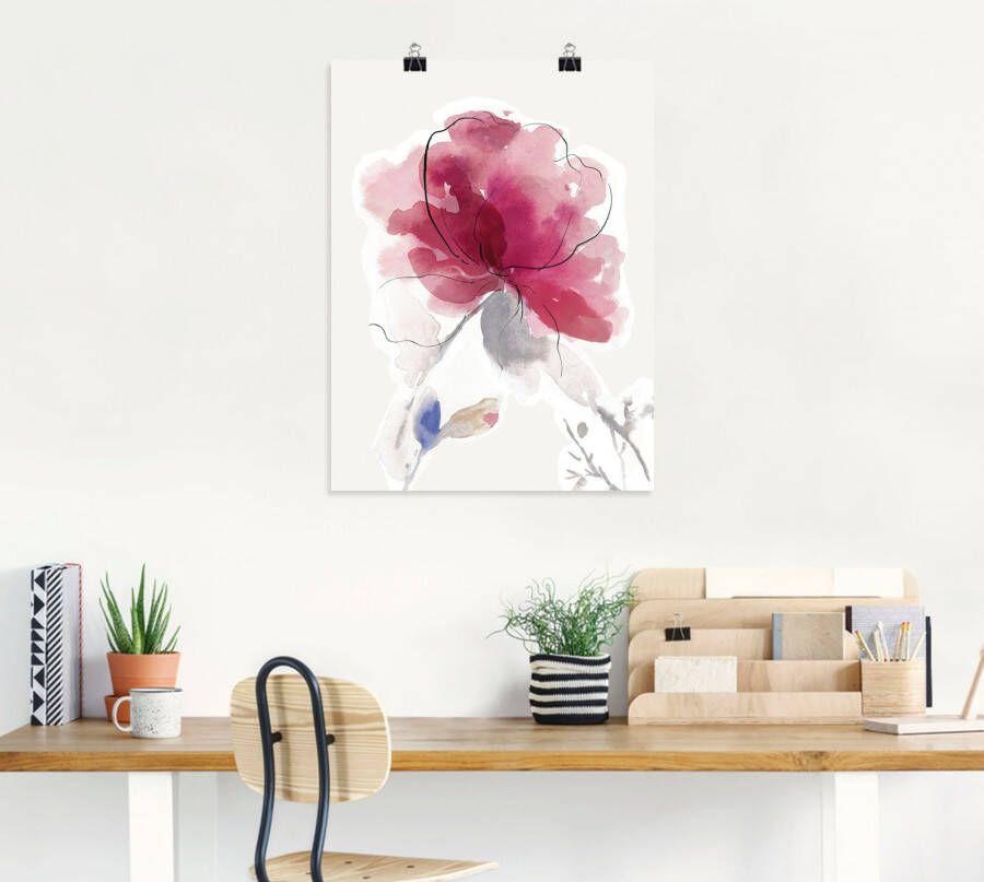 Artland Artprint Roze Bloesem II. als artprint van aluminium artprint voor buiten artprint op linnen poster in verschillende maten. maten