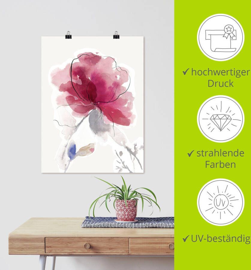 Artland Artprint Roze Bloesem II. als artprint van aluminium artprint voor buiten artprint op linnen poster in verschillende maten. maten