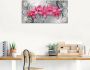 Artland Artprint Roze pioenrozen in glazen vaas Roze orchideeën op ornamenten als artprint van aluminium artprint voor buiten artprint op linnen poster muursticker - Thumbnail 4