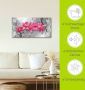 Artland Artprint Roze pioenrozen in glazen vaas Roze orchideeën op ornamenten als artprint van aluminium artprint voor buiten artprint op linnen poster muursticker - Thumbnail 5