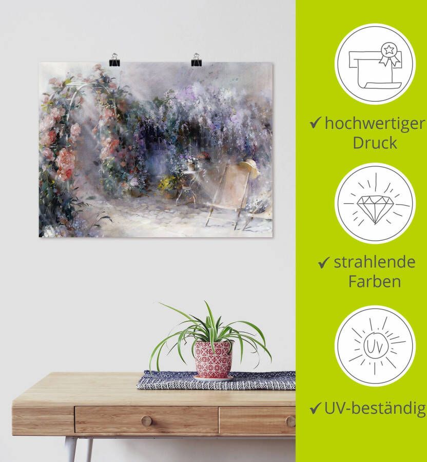 Artland Artprint Rozen en seringen als artprint op linnen poster muursticker in verschillende maten