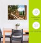 Artland Artprint Rozen op balkon Toscaans landschap als artprint van aluminium artprint voor buiten artprint op linnen poster muursticker - Thumbnail 6