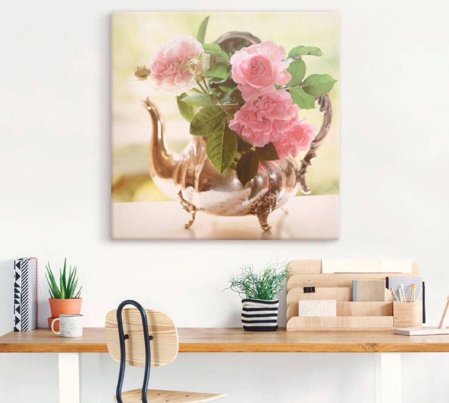 Artland Artprint Rozen Romance als artprint op linnen poster in verschillende formaten maten