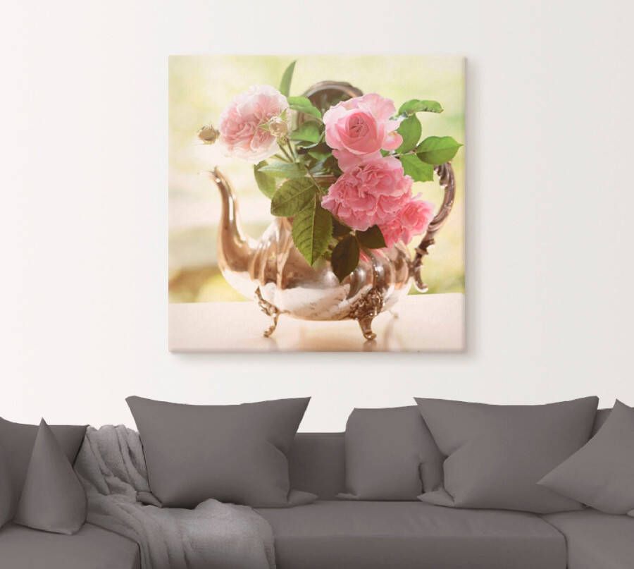 Artland Artprint Rozen Romance als artprint op linnen poster in verschillende formaten maten