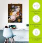 Artland Artprint Rozen wind paasklokken asters als artprint op linnen muursticker of poster in verschillende maten - Thumbnail 4