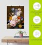 Artland Artprint Rozen wind paasklokken asters als artprint op linnen muursticker of poster in verschillende maten - Thumbnail 5