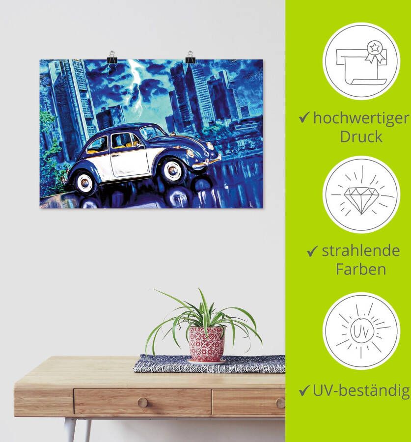 Artland Artprint S nachts als artprint van aluminium artprint op linnen muursticker of poster in verschillende maten