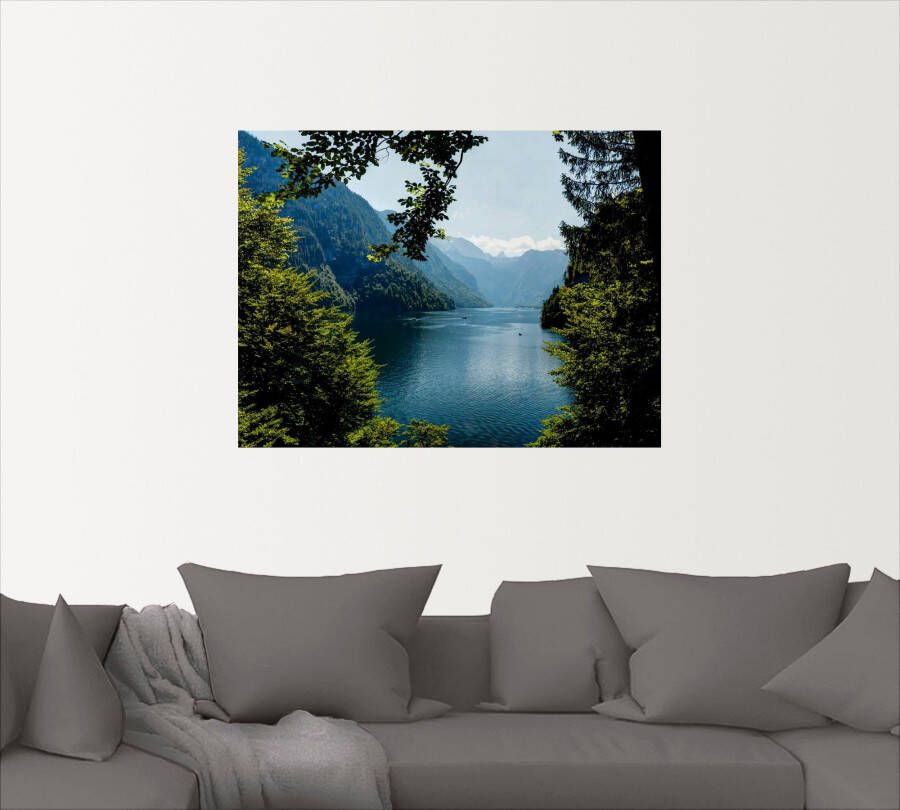 Artland Artprint Schildershoek Königssee- Alpen als artprint op linnen poster muursticker in verschillende maten