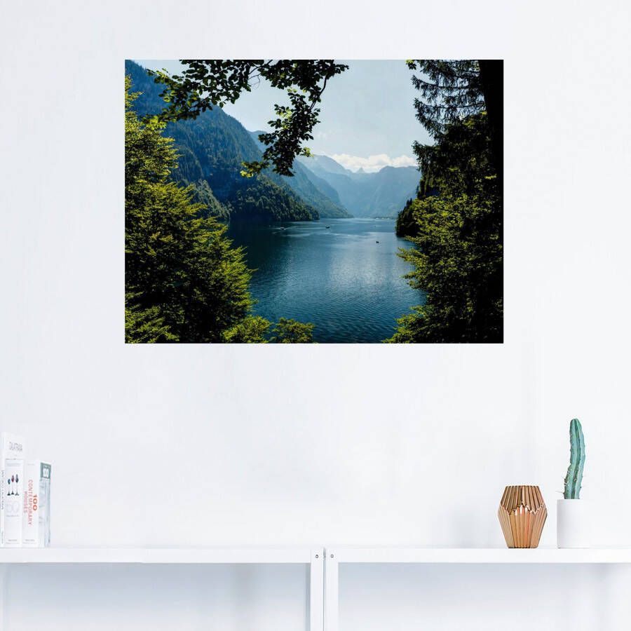 Artland Artprint Schildershoek Königssee- Alpen als artprint op linnen poster muursticker in verschillende maten