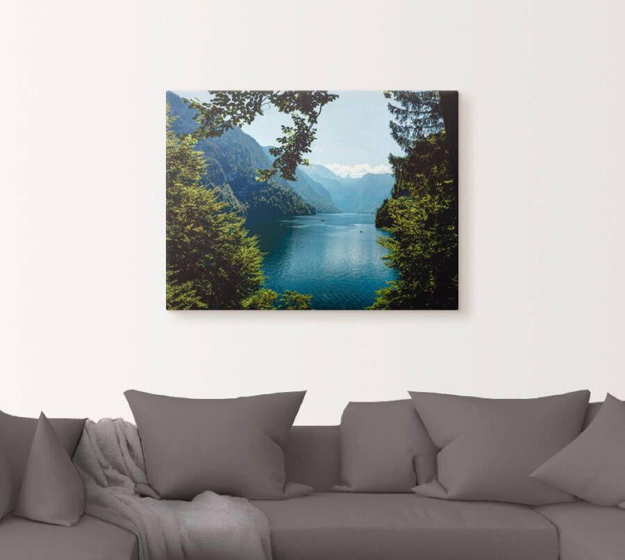 Artland Artprint Schildershoek Königssee- Alpen als artprint op linnen poster muursticker in verschillende maten