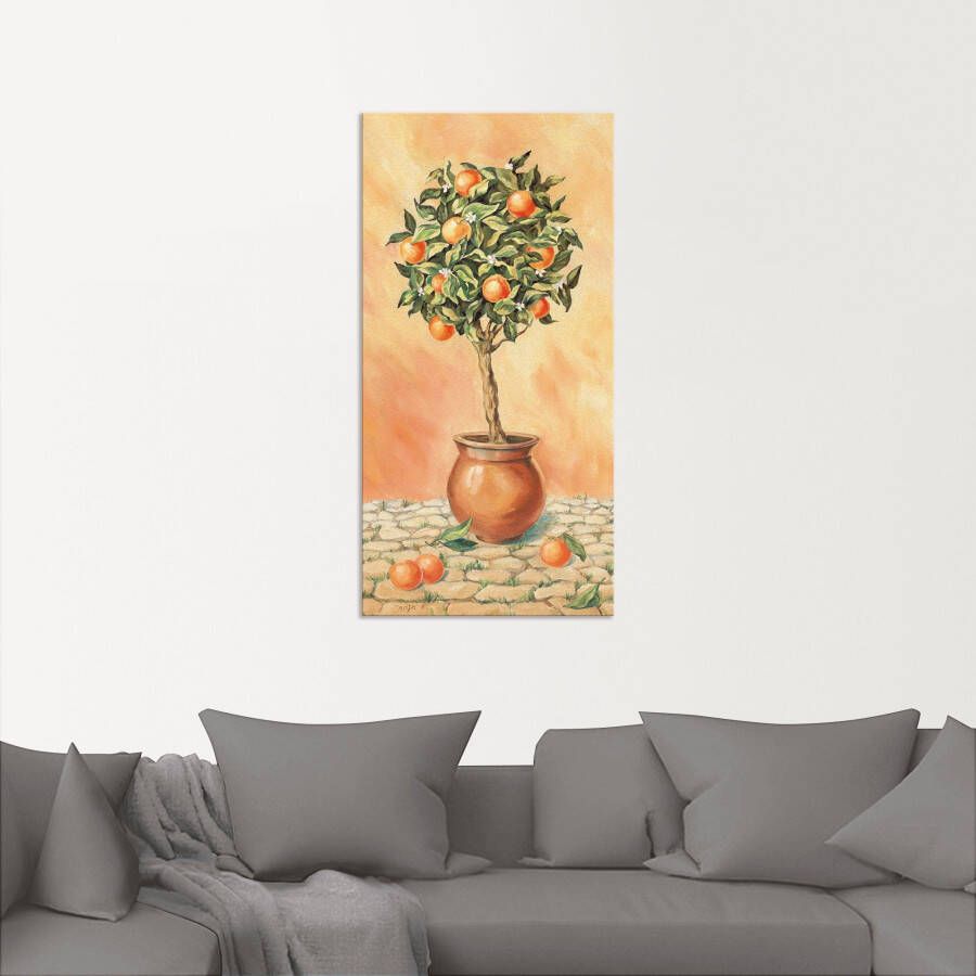 Artland Artprint Sinaasappelboompje I als artprint van aluminium artprint op linnen muursticker verschillende maten