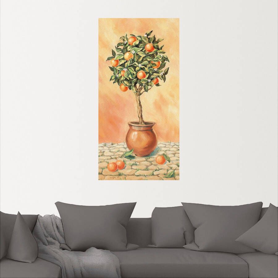 Artland Artprint Sinaasappelboompje I als artprint van aluminium artprint op linnen muursticker verschillende maten