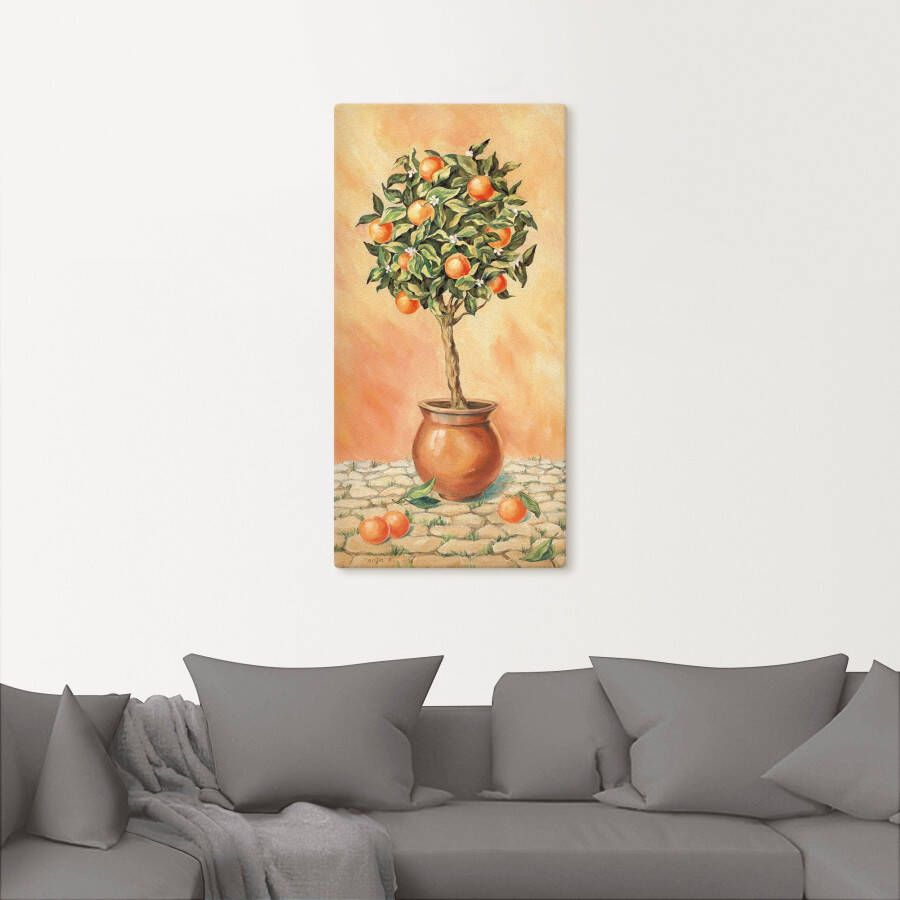 Artland Artprint Sinaasappelboompje I als artprint van aluminium artprint op linnen muursticker verschillende maten