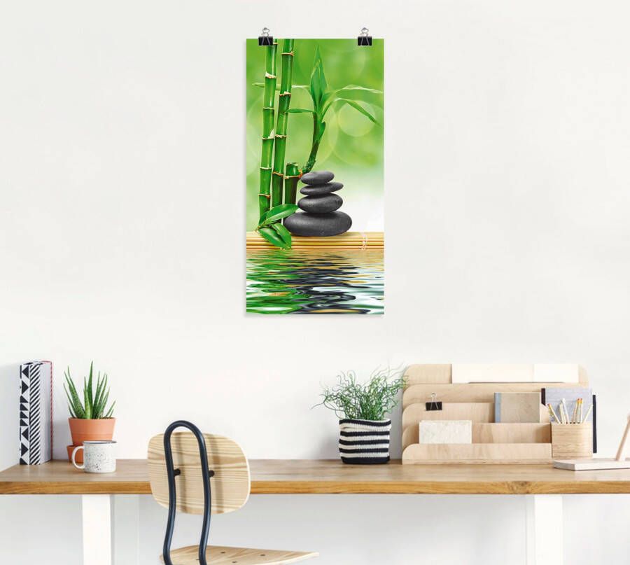 Artland Artprint Spa concept zen basaltstenen als artprint op linnen poster muursticker in verschillende maten