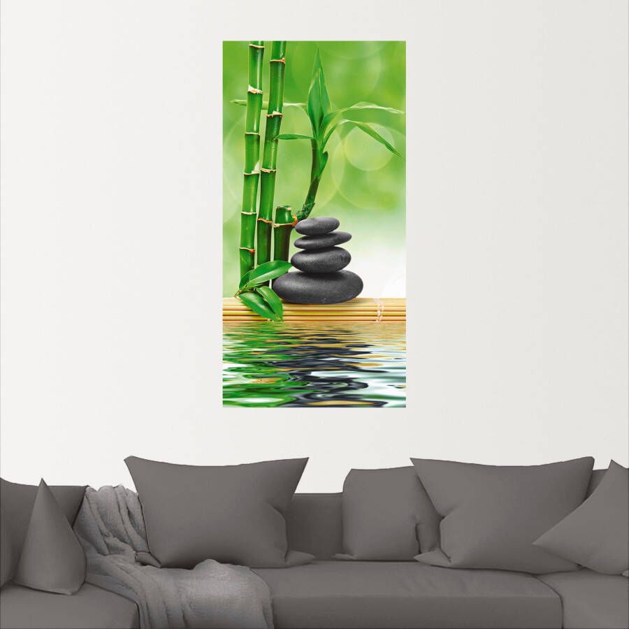 Artland Artprint Spa concept zen basaltstenen als artprint op linnen poster muursticker in verschillende maten