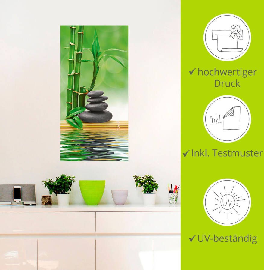 Artland Artprint Spa concept zen basaltstenen als artprint op linnen poster muursticker in verschillende maten