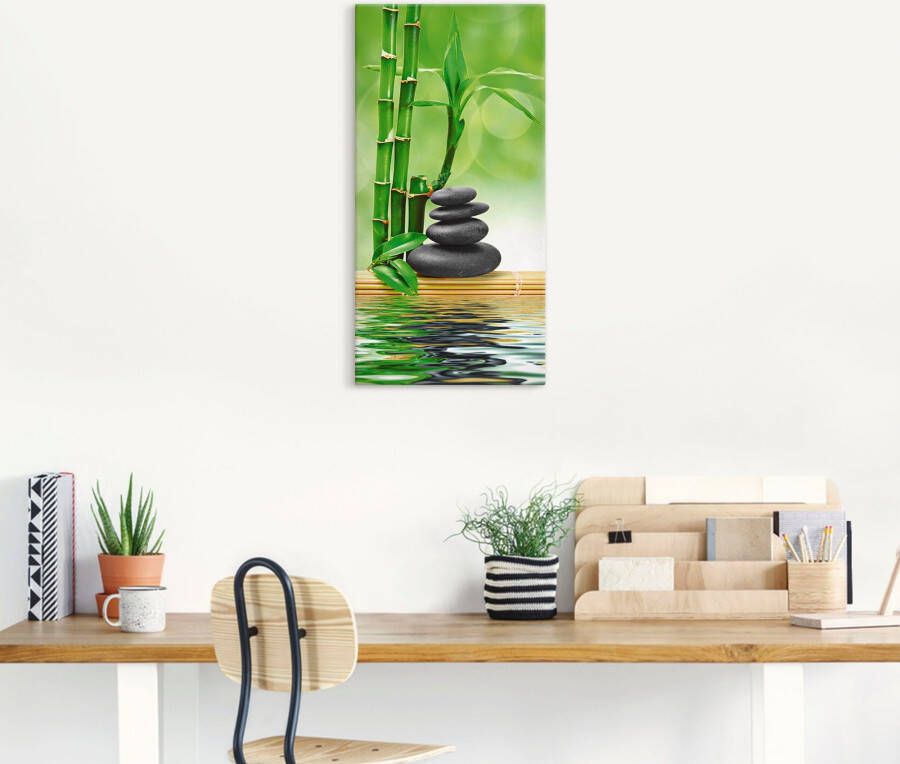 Artland Artprint Spa concept zen basaltstenen als artprint op linnen poster muursticker in verschillende maten